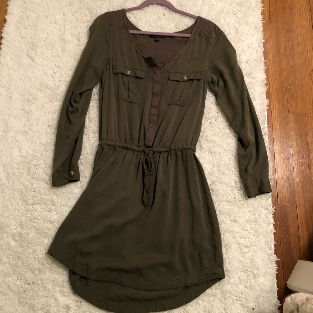 army green dress